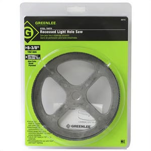 Greenlee® 35713 Hole Saw, Recessed Light, 6-3/8 in dia
