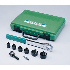 Greenlee® 36690 Slug-Buster® Knockout Punch Set, 10 ga, for Use With Battery Powered/Hydraulic Ratchet Driver, 30.5 mm, Mild Steel