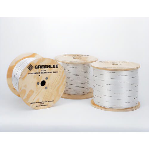 Greenlee® 4437 Measuring Tape, Durable Stretch Resistant, 3000 ft Blade Length, 3/4 in Blade Width, High Strength Polyester Blade