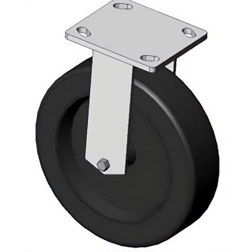 Greenlee® 51488 Rigid Caster, for Use With 910 Wire Dispenser, 8 x 2 in, 500 lb Capacity