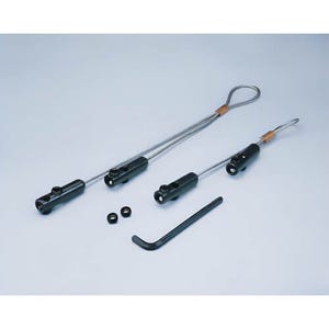 Greenlee® 624 Cable Pulling Grip, Long Set Screw Clamp, 3/8 in Cable, Flexible Eye, 6,500 lb, Galvanized Steel