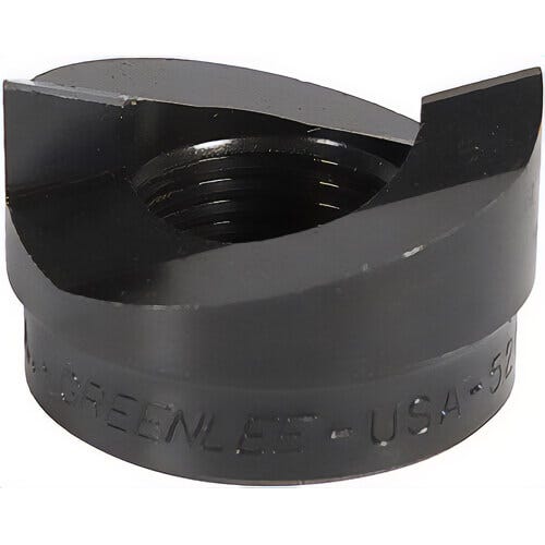 Greenlee® 721E-15.2 Slug-Buster® Replacement Punch, Round, 15.2 mm dia Cutting, Applicable Materials 14 ga Mild Steel
