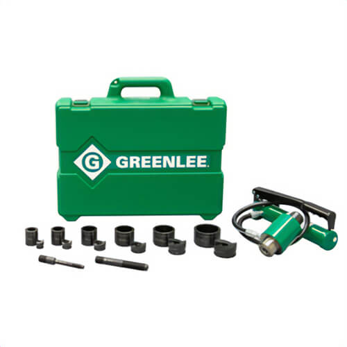 Greenlee® 7306SB Hydraulic Knockout Kit 11 ton with Hand Pump and Slug-Buster® 1/2 to 2 in