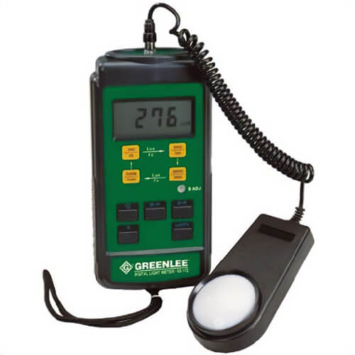 Greenlee® 93-172-C Light Meter with Sensor, Calibrated