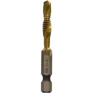 Greenlee® DTAPSS1/4-20 Stainless Steel Drill Tap, Size 1/4 in - 20, Split-Point Tip Point, High-Speed Steel