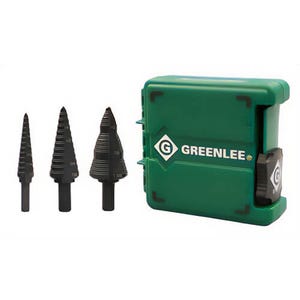 Greenlee® GSBSET3 Step Bit Kit #1, #4 and #9