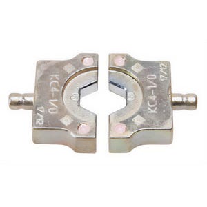 Greenlee® KC4-1/0 Crimping Die Set, for Use With 4 ton EK410L Tool, Service Entrance Connector, Copper, Pink