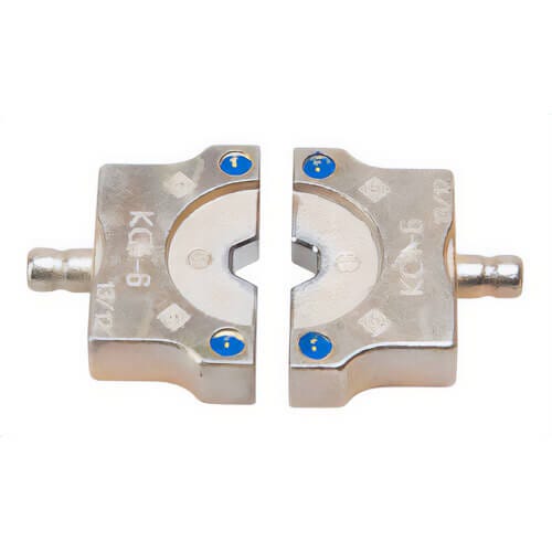 Greenlee® KC4-6 Crimping Die Set, for Use With 4 ton EK410L Tool, Service Entrance Connector, Copper, Blue