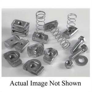 Gregory G-STRUT® GN811 Channel Nut with Short Spring, 3/8-16 Thread, 3/8 in Thick, Steel