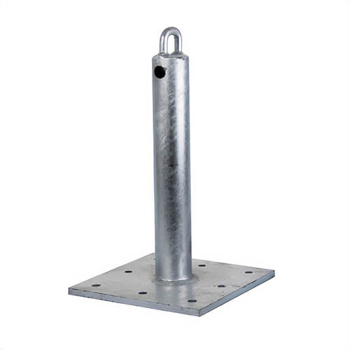 Guardian® 00656 CB-18 Anchor Point, 12 in L x 12 in W x 18 in D, Galvanized Steel