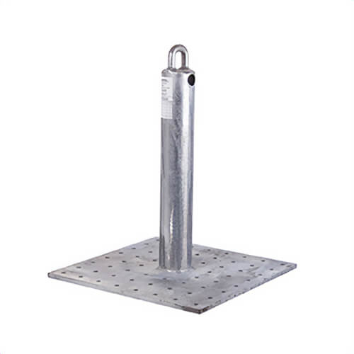 Guardian® 00657 CB-18 Roof Anchor, 16 in L x 16 in W x 18 in D, Galvanized Steel