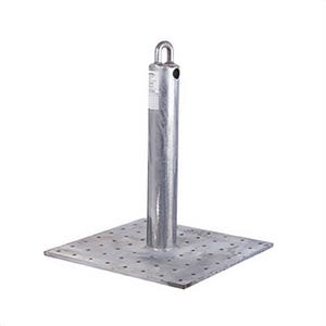 Guardian® 00657 CB-18 Roof Anchor, 16 in L x 16 in W x 18 in D, Galvanized Steel