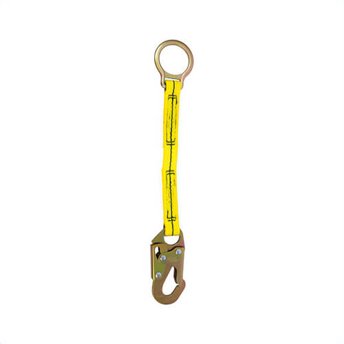 Guardian® 01121 Lightweight Non-Shock Absorbing Extension Lanyard, 130 to 310 lb Load Capacity, 18 in L, Nylon/Polyester Line