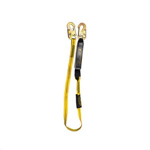 Guardian® 01220 External Shock Lanyard, 130 to 310 lb Load Capacity, 6 ft L, Nylon/Polyester Line, 1 Legs, Snap Hook Anchorage Connection