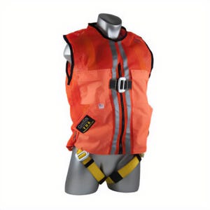 Guardian® 02130 TUX™ Construction Harness with Side D-Rings, XL, 130 to 420 lb Load, Nylon/Polyester Strap, Pass-Thru Leg Strap Buckle
