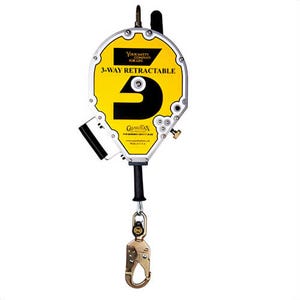 Guardian® 10981 Self-Retracting Lifeline with Indicating Swivel Snap Hook, Swivel Top and Carabiner, 130 to 310 lb Load Capacity