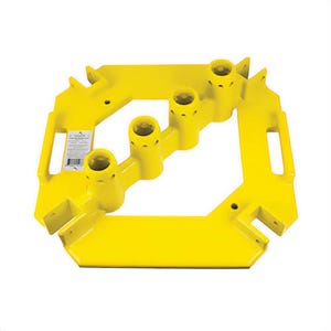 Guardian® 15178 QuickSet Multi-Directional Baseplate, For Use with G-Rail System, Specifications Met: OSHA 1926 Subpart M/1910