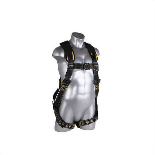 Guardian® 21043 Cyclone Harness, XL, 130 to 420 lb Load, Nylon/Polyester Strap, Tongue Leg Strap Buckle, Quick-Connect Chest Strap Buckle