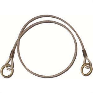 Guardian® 10451 Cable Choker, Vinyl Coated Galvanized, Anchor with 2-1/2 in and 3 in Ends, 4 ft