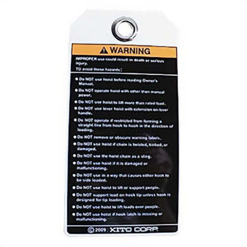 Harrington® 80146 Lever and Manual Hoist with Tag, for use with Manual Hoist