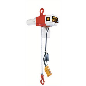 Harrington® ED500V-10 Single Speed Electric Chain Hoist, 1 in Hook Opening, 500 lb Load, 10 ft Lift, 13 in Minimum Hook