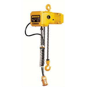 Harrington® SNER030C-15 Electric Chain Hoist, 1-11/16 in Hook Opening, 6,000 lb Load, 29-1/2 Minimum Hook, 15 ft Lift, 3 ton