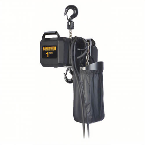 Harrington® TNER010L-60 Entertainment Electric Chain Hoist, 1-3/16 in Hook Opening, 2,000 lb Load, 60 ft Lift, 1 ton
