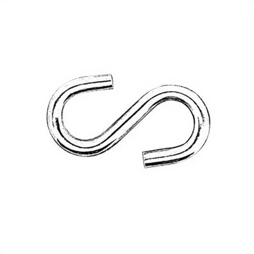 売れ筋がひクリスマスプレゼント！ Hindley 11717 Plated Chromate Zinc S-Hook, Open Heavy 航空機・ヘリコプター