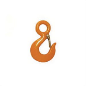 Hoist Hook, 3 ton, Eyelet Attachment, Forged Alloy Steel, Painted