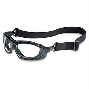 Uvex® by Honeywell S0600HS Seismic Black Frame Safety Glasses, Clear Lens, 10 ea