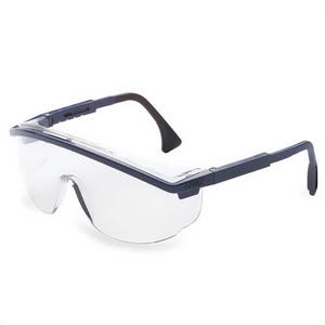 UVEX® by Honeywell S1299C Astrospec® 3000 Lightweight Protective Glasses, Universal, UVExtra® Anti-Fog Clear Lens, Full Frame Blue Frame
