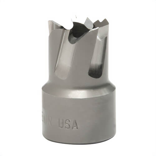 Hougen® 11114 11000 Imperial Hole Cutter with 3/8-24 Threaded Hole, 15/32 in dia Cutter, 1/4 in D Cutting, M2 HSS, 3-Flat Shank