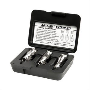 Hougen® RotaLoc™ 17700 Imperial Frame Drill Kit, 3/4 in dia Max Cutter, 1/2 in, 5/8 in, 3/4 in D Cutting, 6 pc