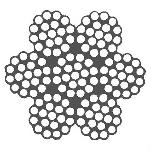 HSI® 3/32 in, Stainless Steel Aircraft Cable, 7x19, Import, Per Foot