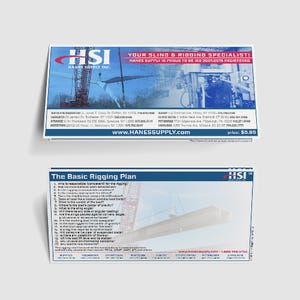 HSI® The Hanes Supply Riggers Reference Card