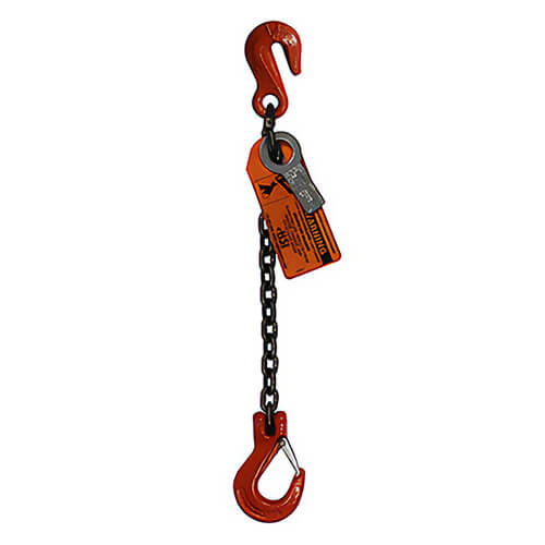 HSI Single Leg Chain Sling, Eye Hook to Grab Hook Ends, Hanes Supply Inc.