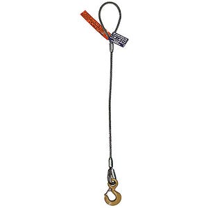 HSI Single Leg Wire Rope Sling, Eye Hook End, Hanes Supply Inc.