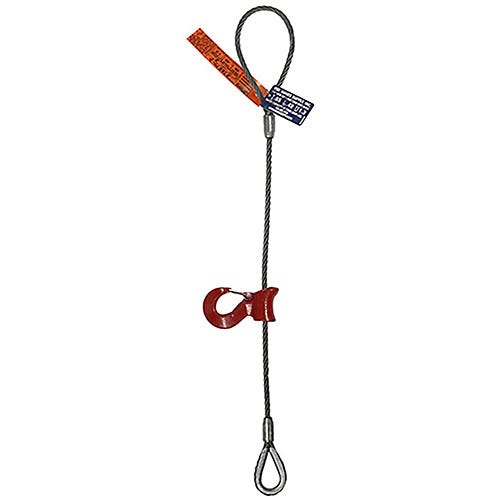 HSI Single Leg Wire Rope Sling, Sliding Choker With Heavy Duty Thimble End, Hanes Supply Inc.