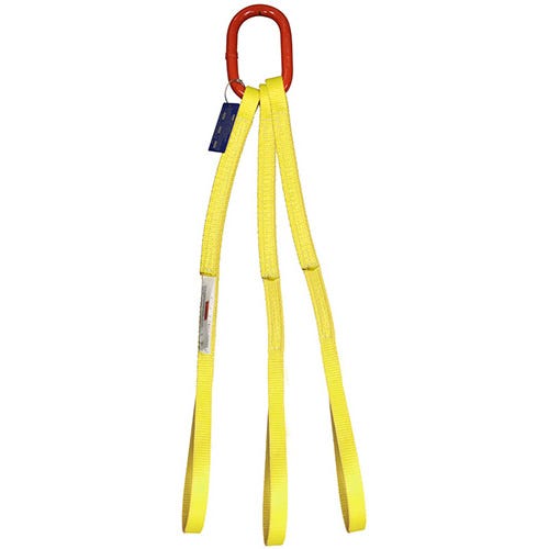 HSI Nylon Lifting Sling, Three Leg Bridle With Eye Loop Ends, Hanes Supply Inc.
