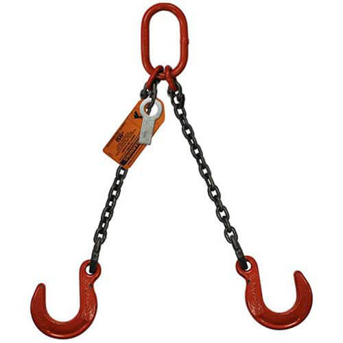 HSI Double Leg Chain Sling, Foundry Hook Ends, Hanes Supply Inc.