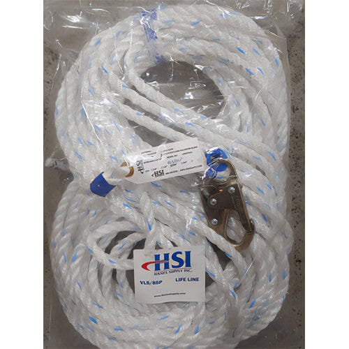 HSI® Vertical Lifeline Large and Small Double Lock Hook Ends