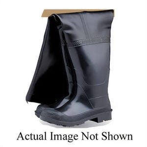 Hygrade SB-HIP 10 Hip Boot, Steel Toe, SZ 10, 30 in L Inseam, Black