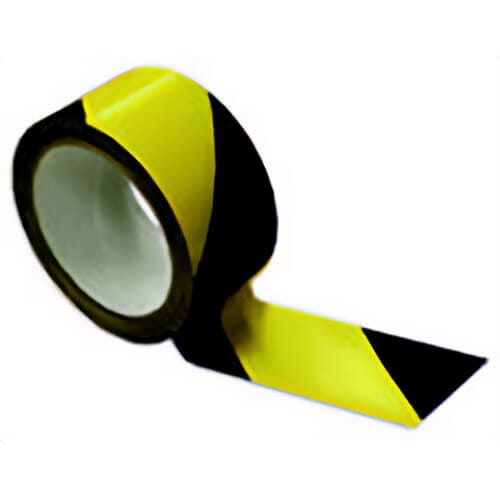 Incom® LWT210 Yellow/Black Stripe OSHA Warning Tape, 2 in x 18 yd