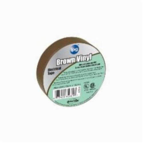 ipg® 85833 General Purpose Medium-Grade Electrical Tape 607, 60 ft L x 3/4 in W, 7 mil Thick, PVC Film Backing, Brown