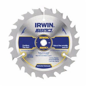 Irwin® Marathon® 14015 Cordless Circular Saw Blade, 5-3/8 in dia x 0.039 in Thick, 10 mm Arbor, 18 Teeth