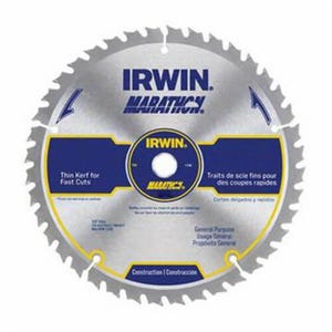 Irwin® Marathon® 14053 Circular Saw Blade, 8-1/4 in dia x 0.055 in Thick, 5/8 in Arbor, 40 Teeth