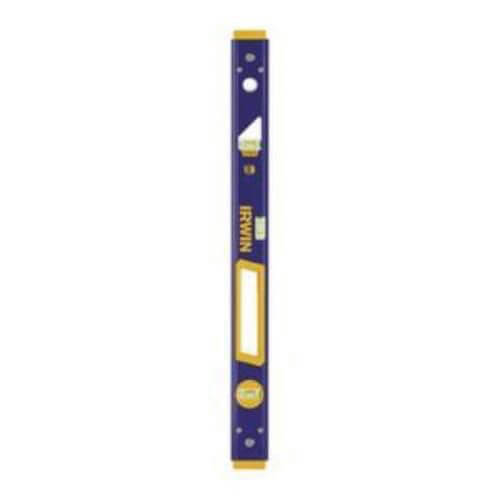 Irwin® 1794079 2000 Non-Magnetic Standard Box Beam Level, 72 in L, 3 Vials, Aluminum, (1) Level/(2) Plumb Vial Position