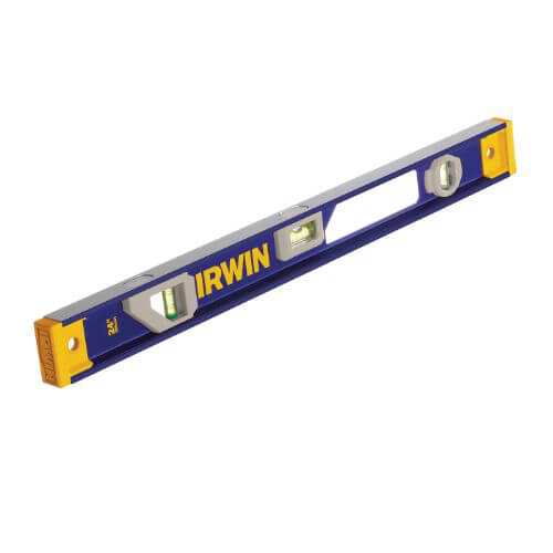 Irwin® 1794109 1500 Heavy Duty Non-Magnetic Standard I-Beam Level, 72 in L, 3 Vials, Aluminum, (1) Level/(2) Plumb Vial Position