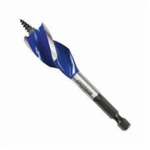 Irwin® Speedbor® 1866035 Max Speed™ Short Length Self-Feed Wood Drill Bit, 3/4 in dia, 4 in OAL, 1-1/2 in L Tapered Flute, 1/4 in Shank