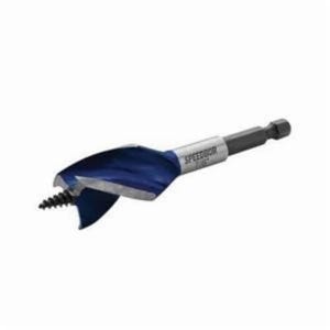 Irwin® Speedbor® 1866036 Max Speed™ Short Length Self-Feed Wood Drill Bit, 7/8 in dia, 4 in OAL, 1-1/2 in L Tapered Flute, 1/4 in Shank